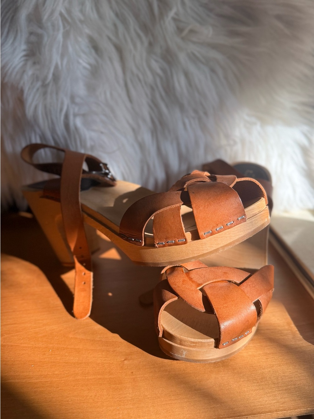 Swedish Hasbeens Peep Toe, size 37